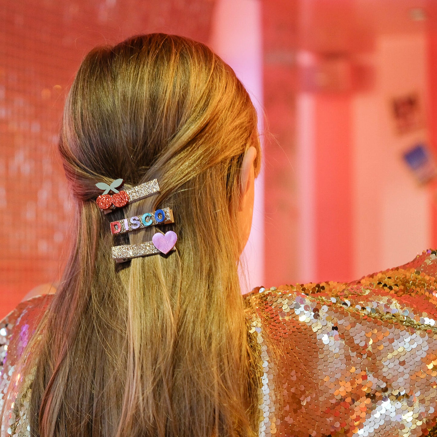 Disco Glitter Bar Clips