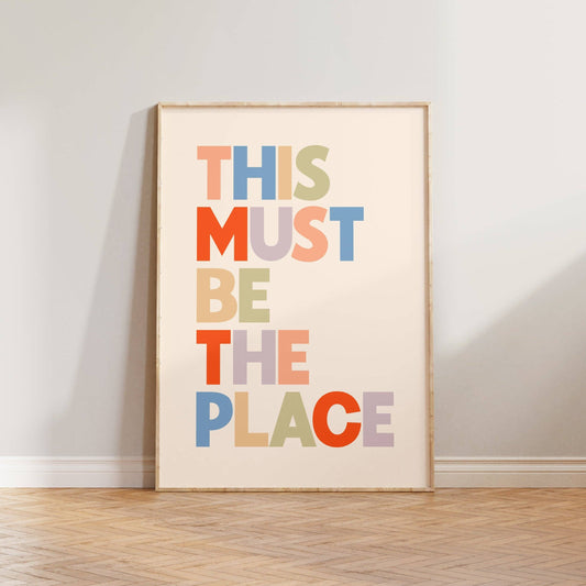 Lune Club - This Must Be The Place Print: Unframed, Multi, A3