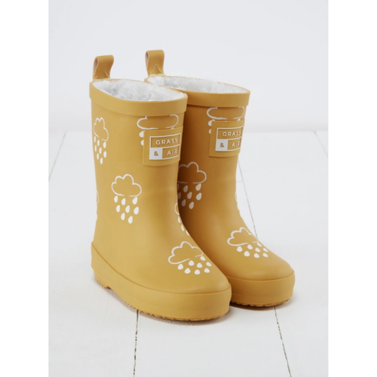 Grass & Air, Colour-Changing Wellies, Ochre