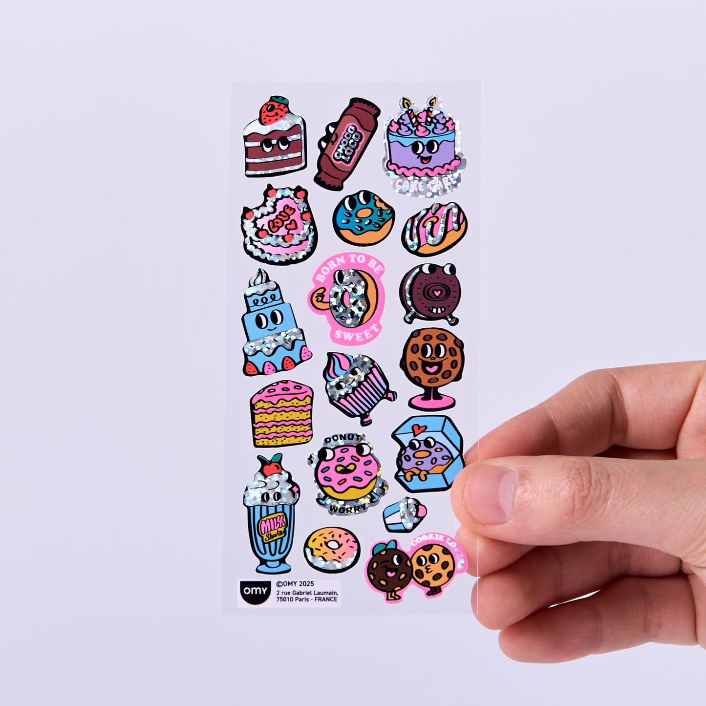 OMY, Mini Fabulous Iconic Stickers, Donuts