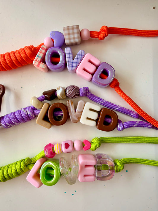 Lenny & Loop, Charm Keychain - Loved
