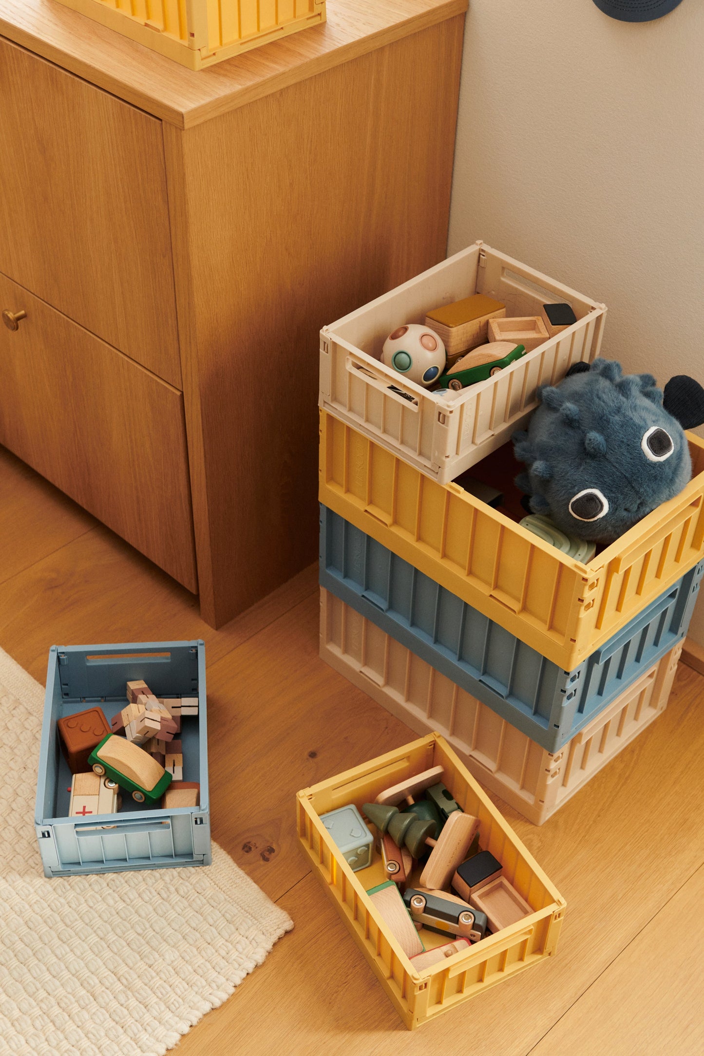 Small Lemon Weston Storage Box, 2-pack
