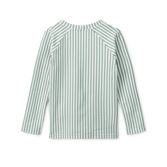 Liewood, Noah Seersucker Longsleeve Swim Tee