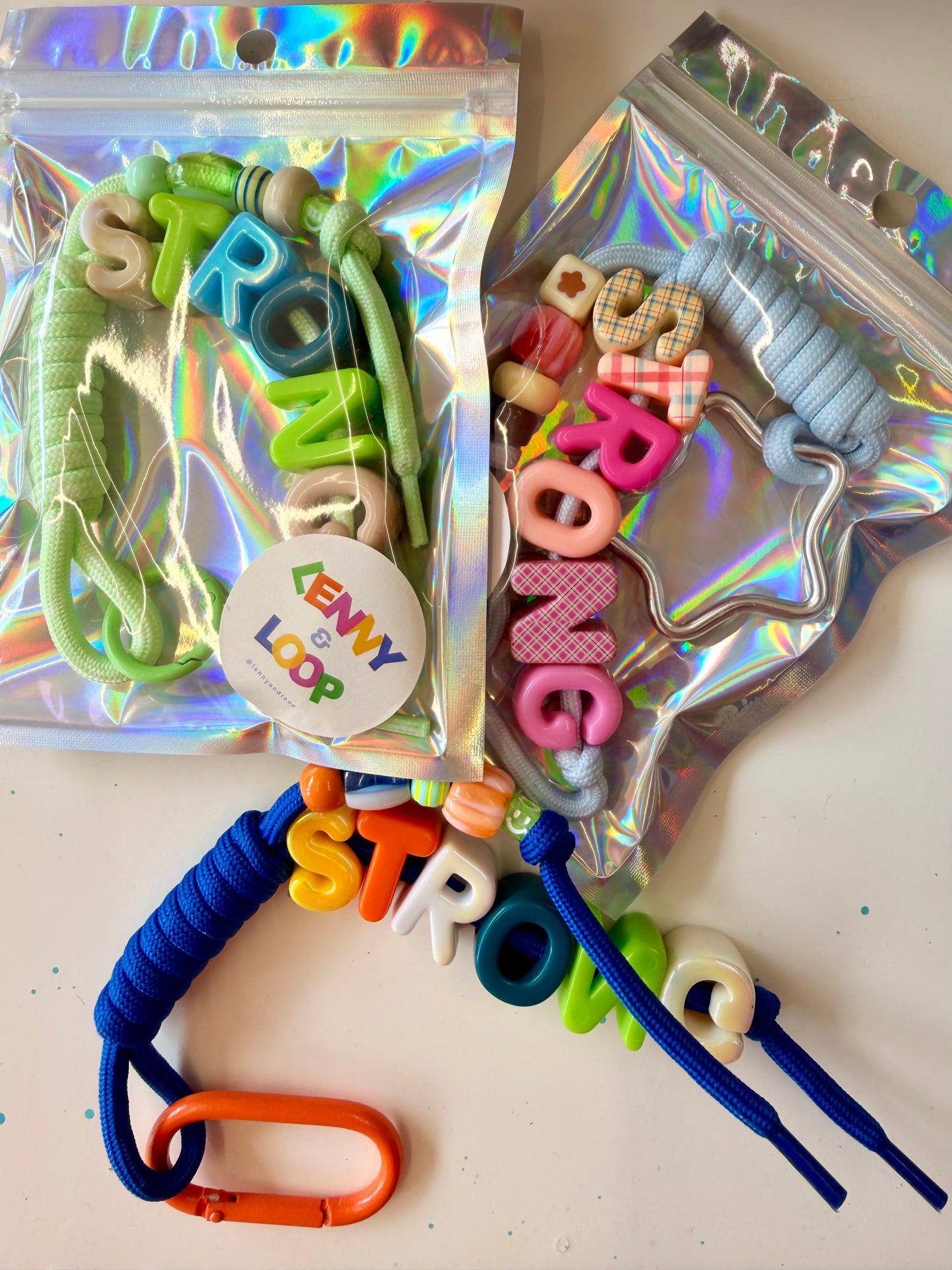 Lenny & Loop, Charm Keychain - Strong