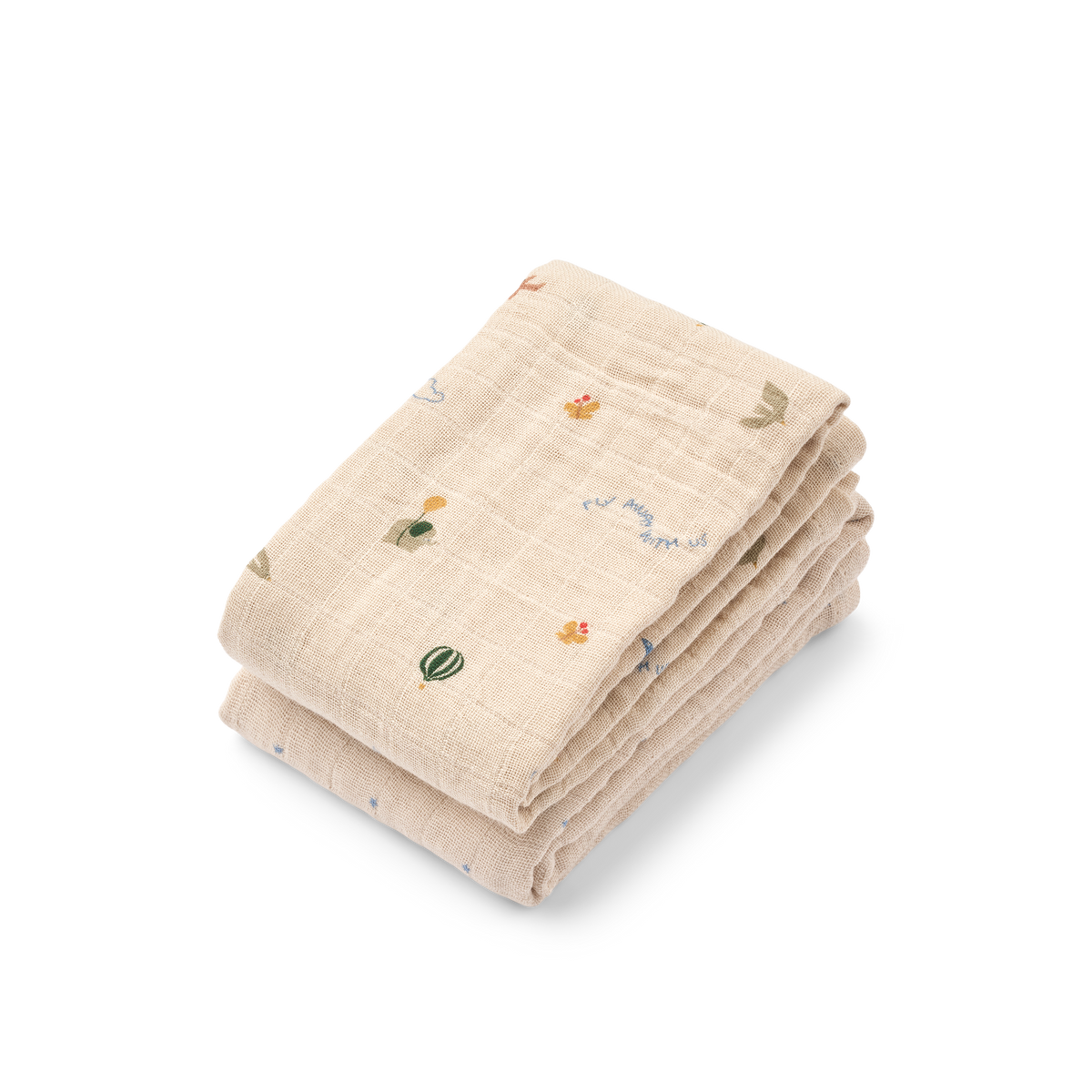 Liewood, Lewis Muslin Cloth 2-Pack, Star/Flying Mix