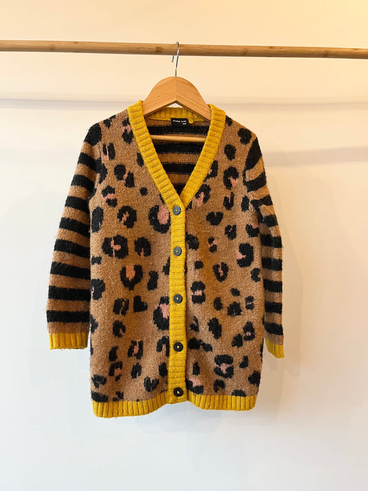 Preloved Myleene Klass Kids, Leopard Cardigan, 3 - 4 years