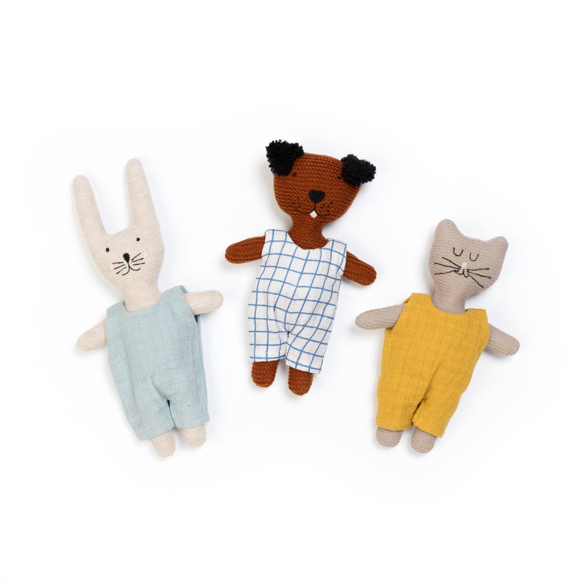 Rabbit Cotton Knit Child's Rattle Toy