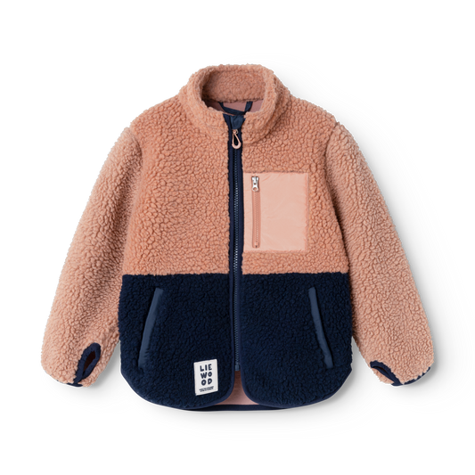 Liewood, Nolan Pile Jacket, Tuscany Rose Mix