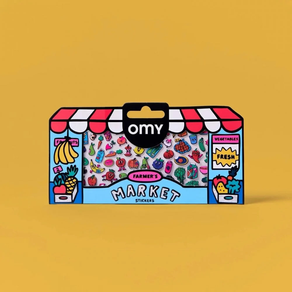 OMY, Boutique Sticker Sheet, Supermarket