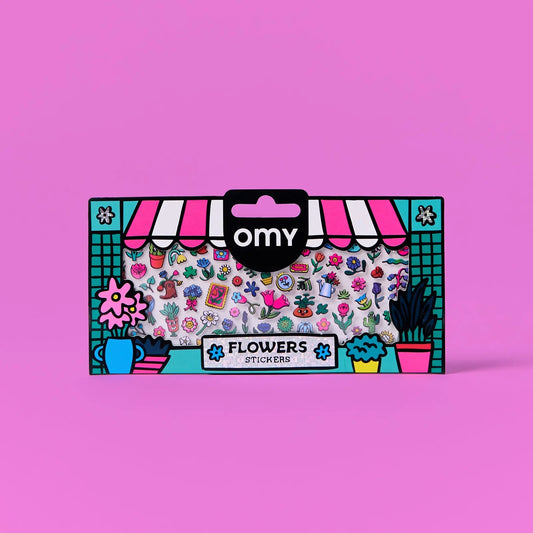OMY, Boutique Sticker Sheet, Flower Shop