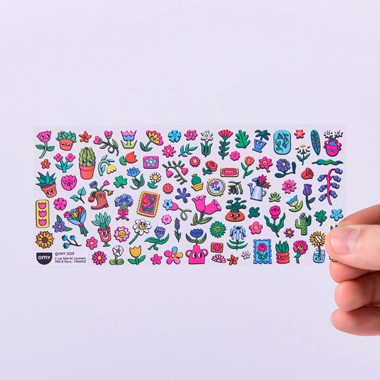 OMY, Boutique Sticker Sheet, Flower Shop