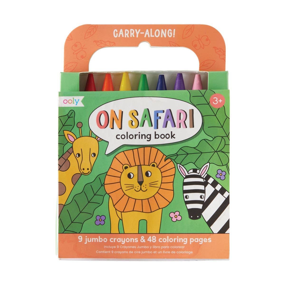 Ooly, Carry-Along Colouring Book Set, On Safari