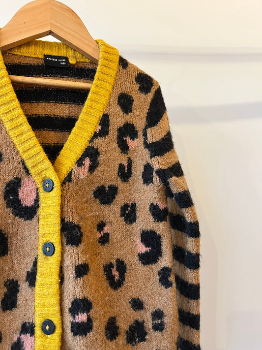 Preloved Myleene Klass Kids, Leopard Cardigan, 3 - 4 years