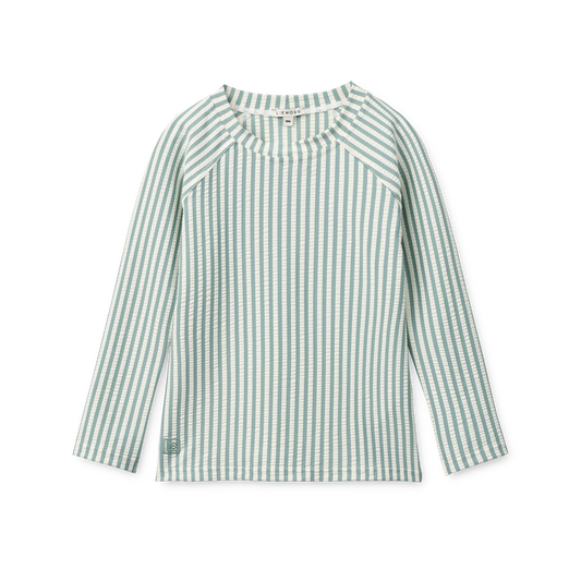 Liewood, Noah Seersucker Longsleeve Swim Tee