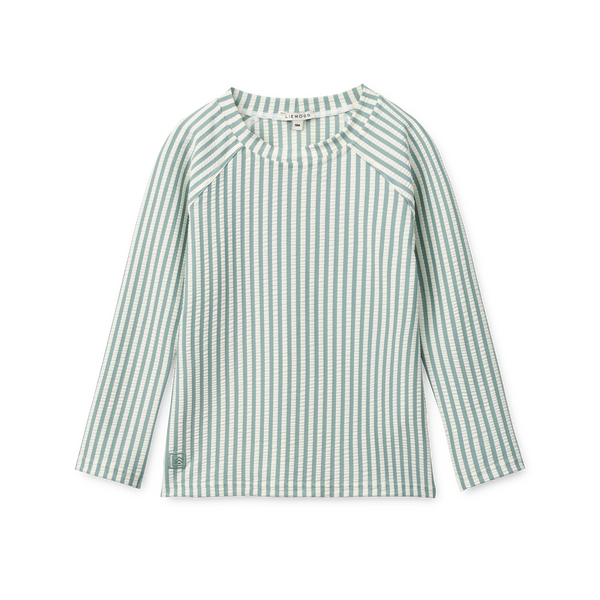 Liewood, Noah Seersucker Longsleeve Swim Tee