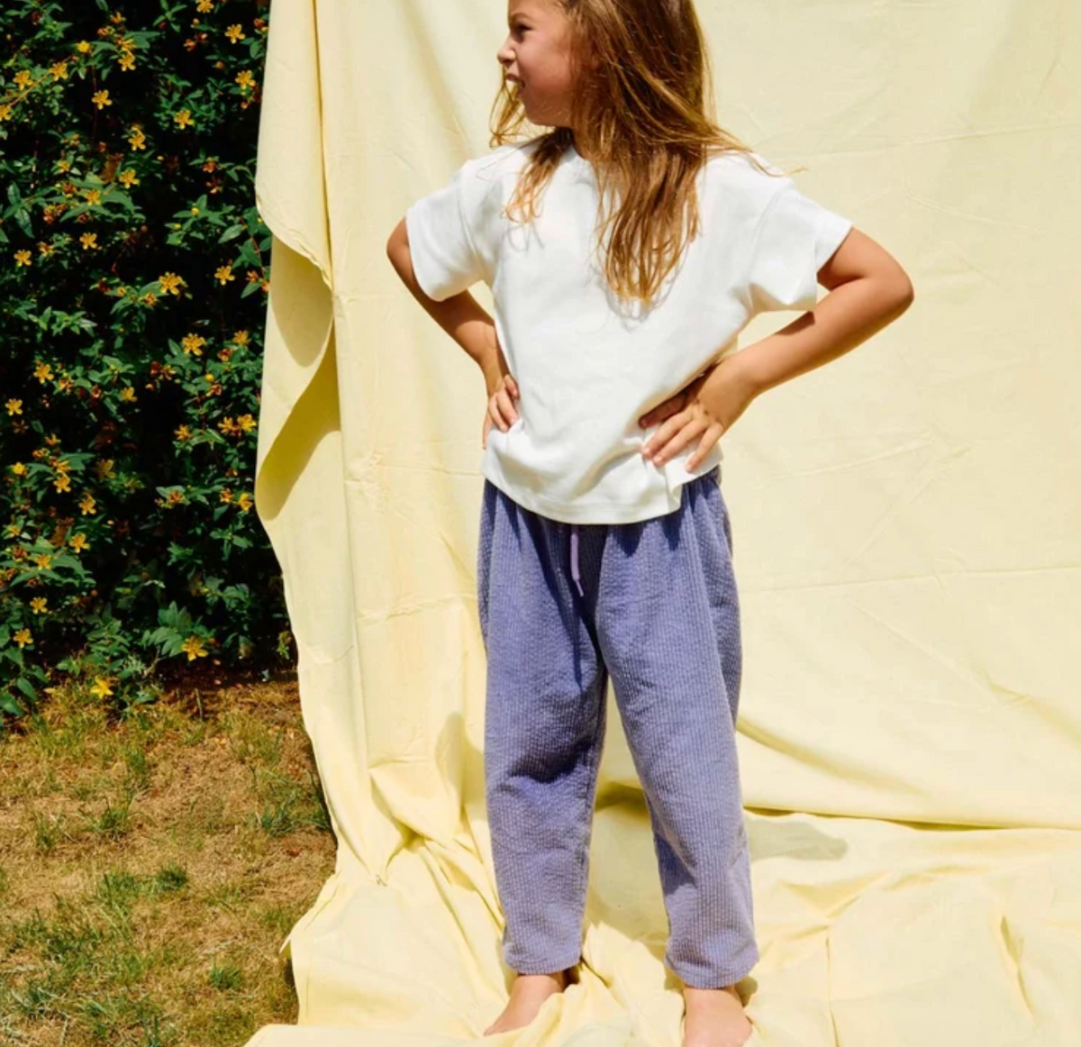Tiny Colours, Lilac Organic Cotton Corduroy Trousers