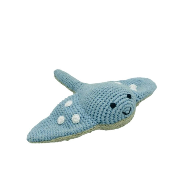 Best Years Fair Trade Crochet Stingray Baby Rattle Organic Cotton