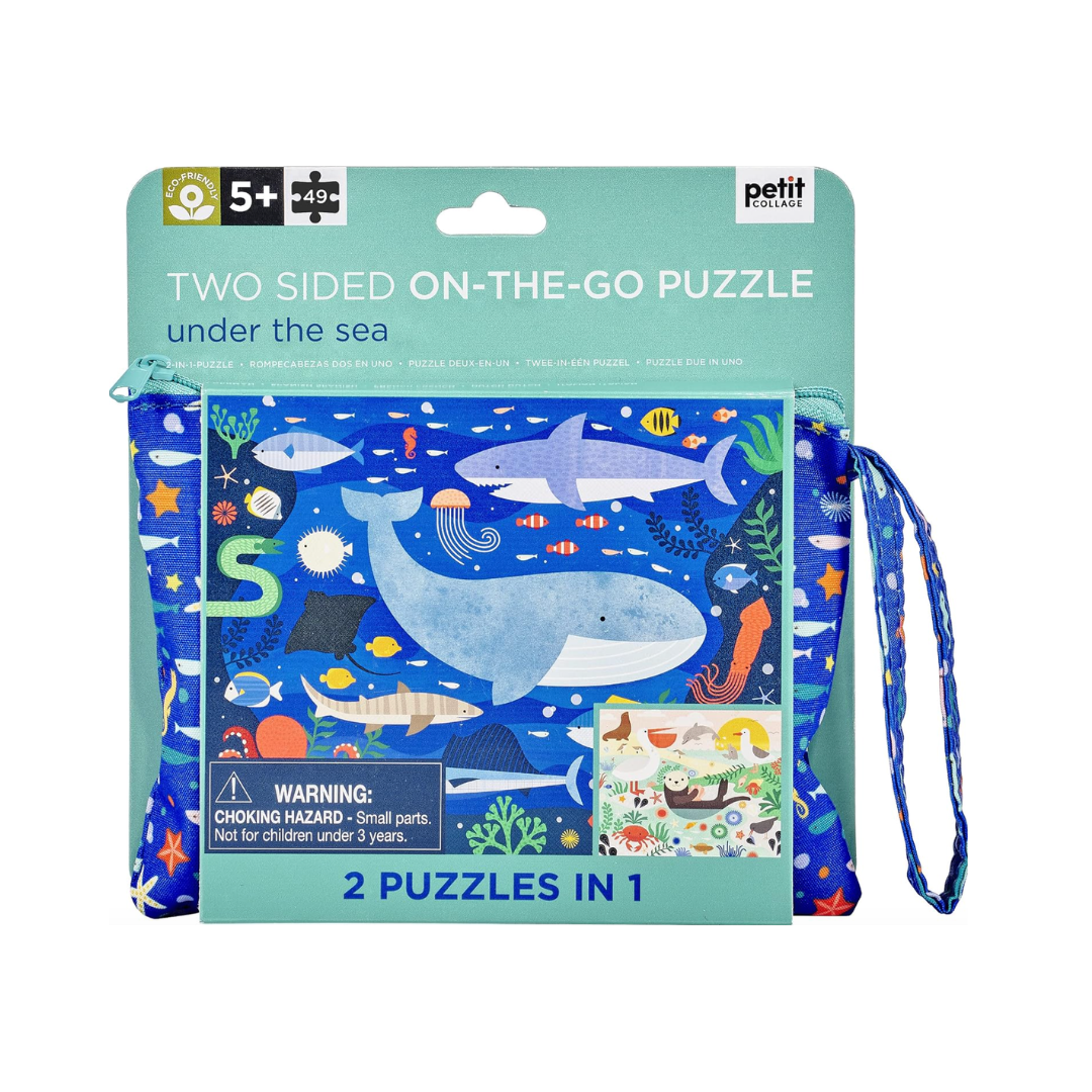 Petit Collage, Under the Sea Two-sided Travel Puzzle