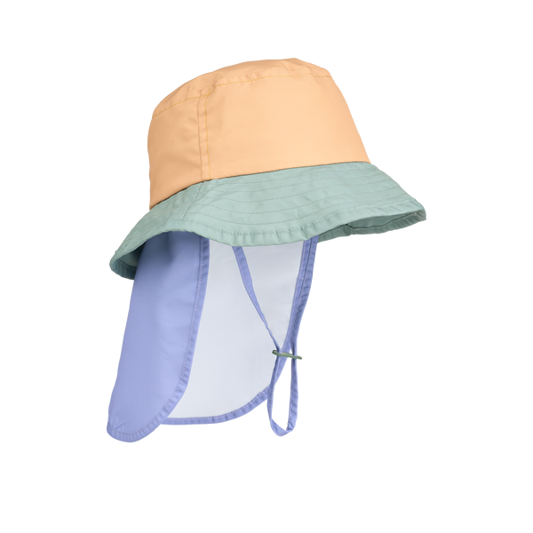 Liewood, Damona Colour Block Waterproof Sun Hat with Neck Shade