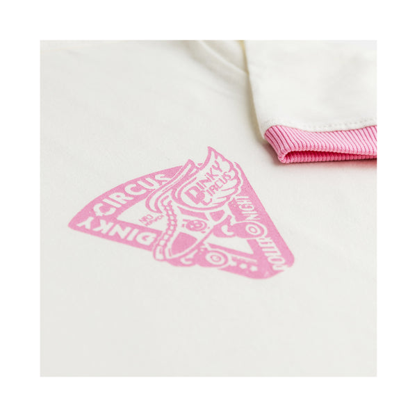 Dinky Circus, Roller Rink Tee, Marshmallow