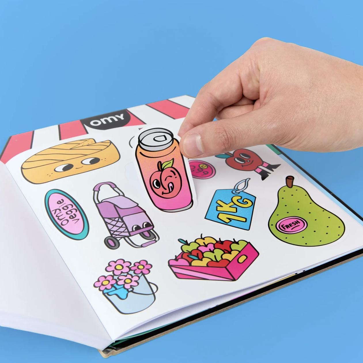 OMY, Farmer's Market Colouring & Sticker Book