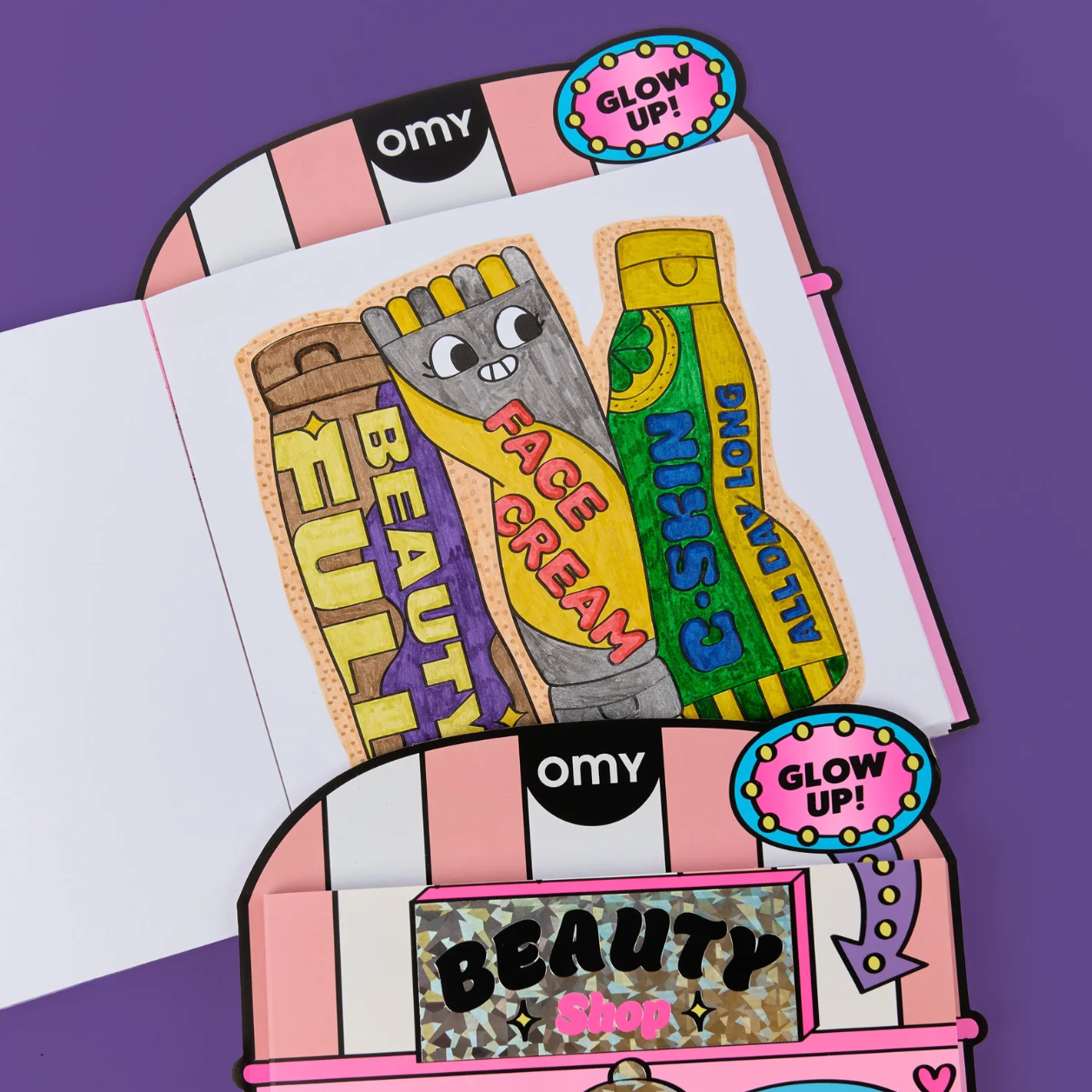 OMY, Beauty Shop Colouring & Sticker Book