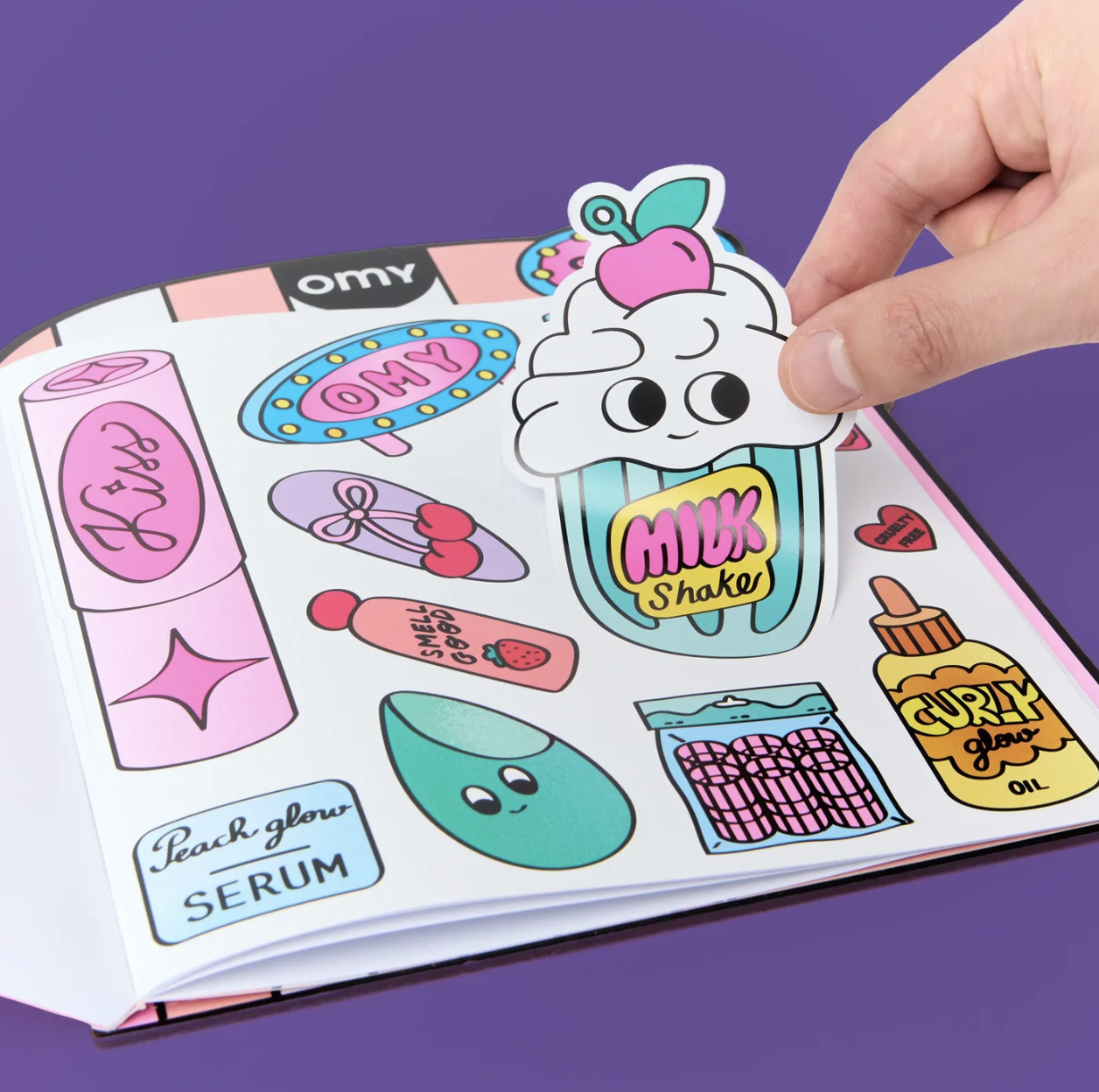 OMY, Beauty Shop Colouring & Sticker Book