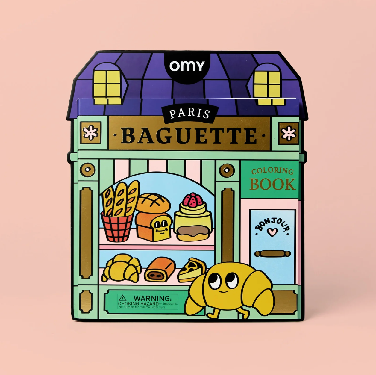 OMY, French Baguette Colouring & Sticker Book