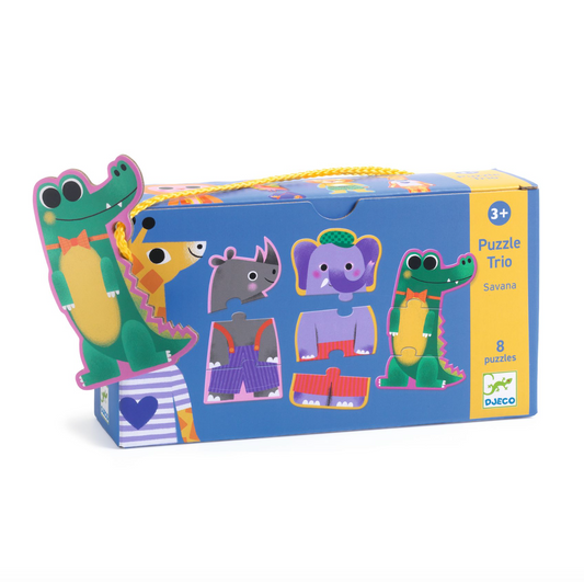 Djeco, Savana Trio Puzzle