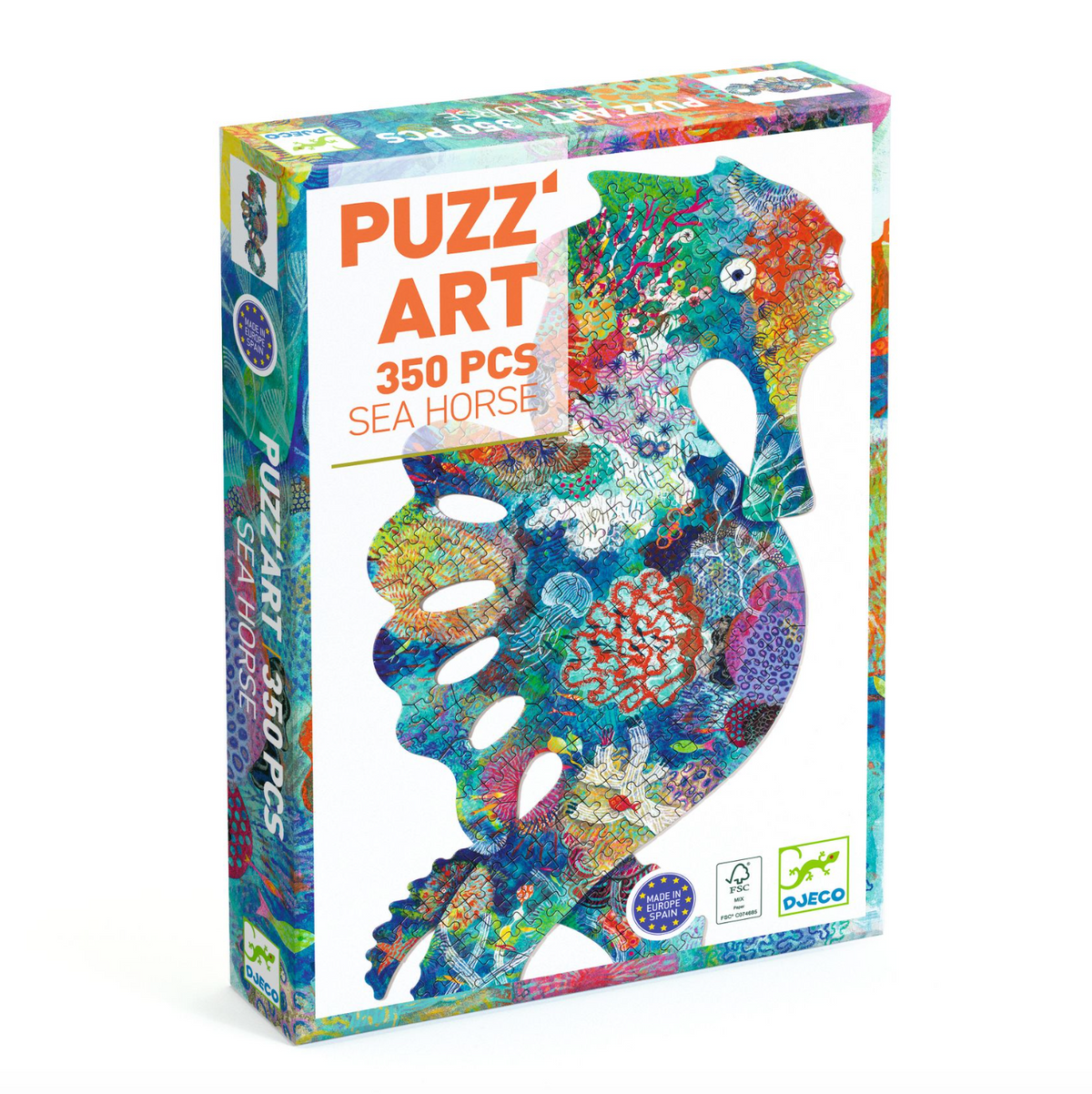 Djeco, Seahorse Puzzle Art