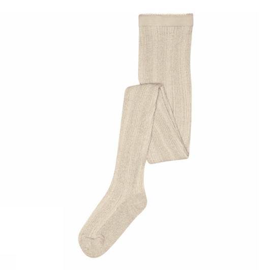 MP Denmark, Ecru Celosia glitter tights