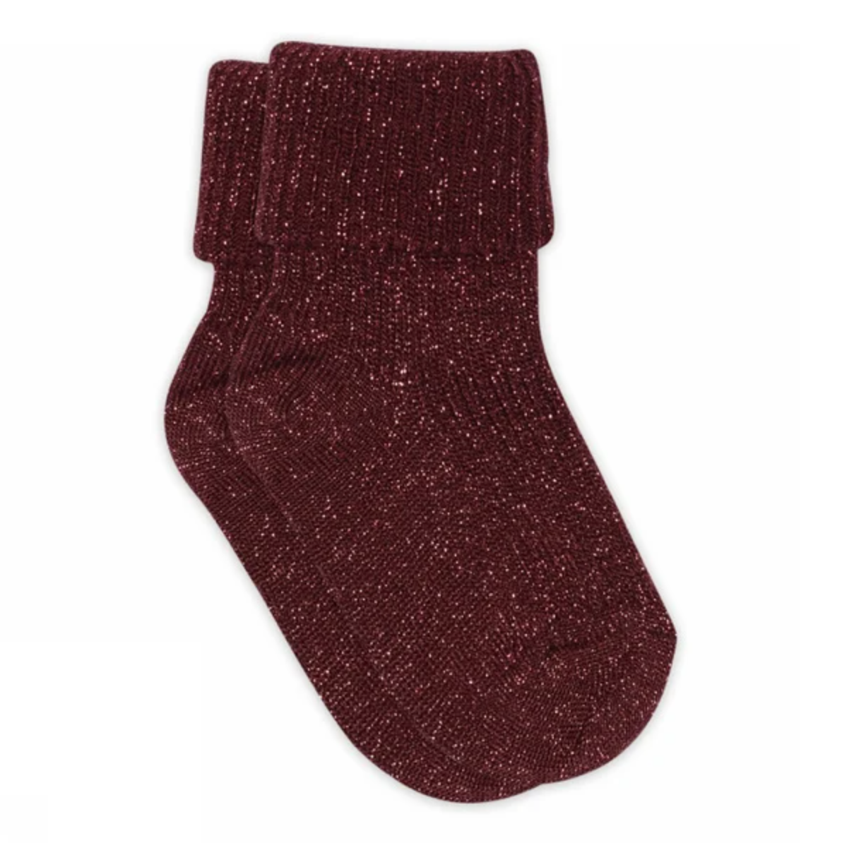 MP Denmark, Burgundy Iris glitter socks