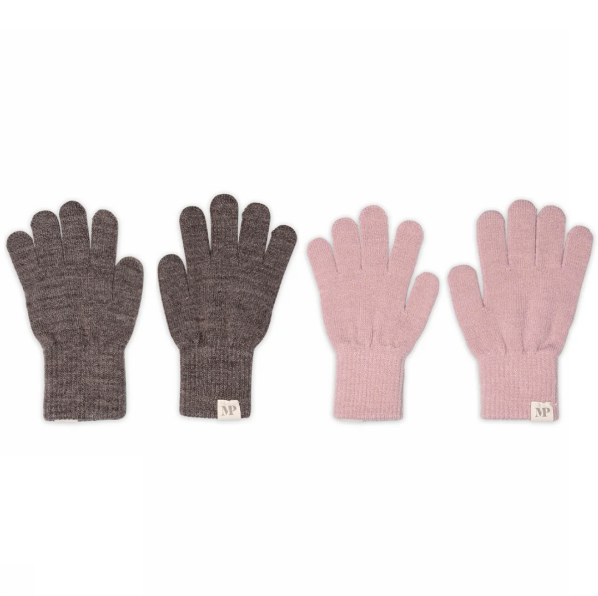 MP Denmark, Pink + Brown Comfy gloves, 2-pack