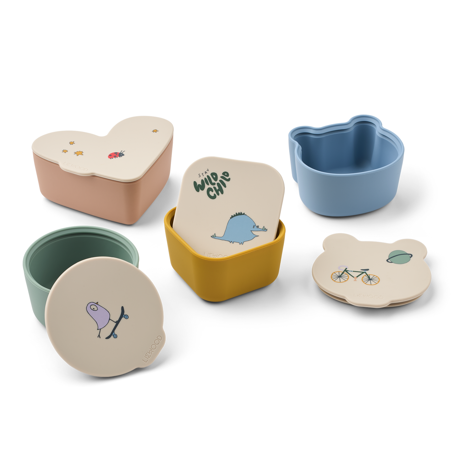 Liewood, Sandy Toto Snack Box 4-pack