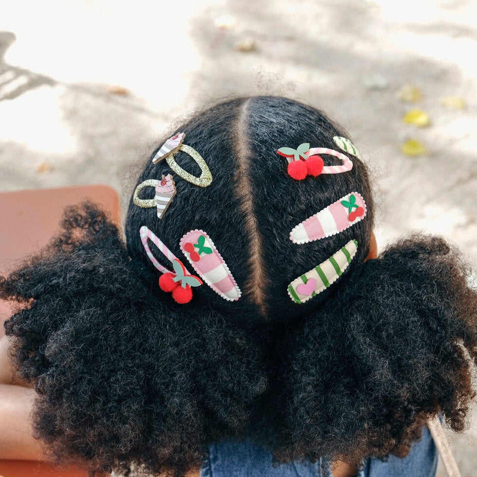 Cherry Kiss Fabric Clip Set