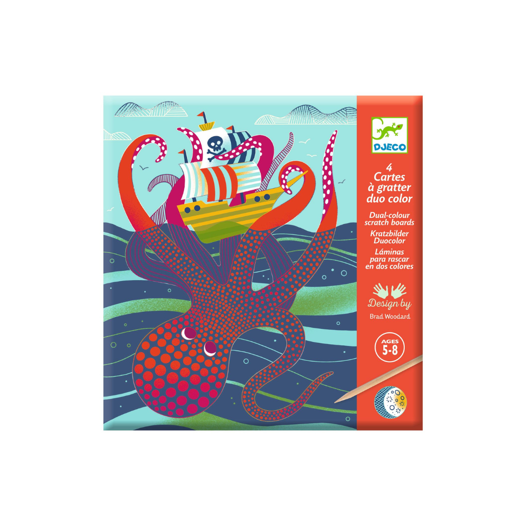 Dual Colour Scratch Boards - Topsy Turvy