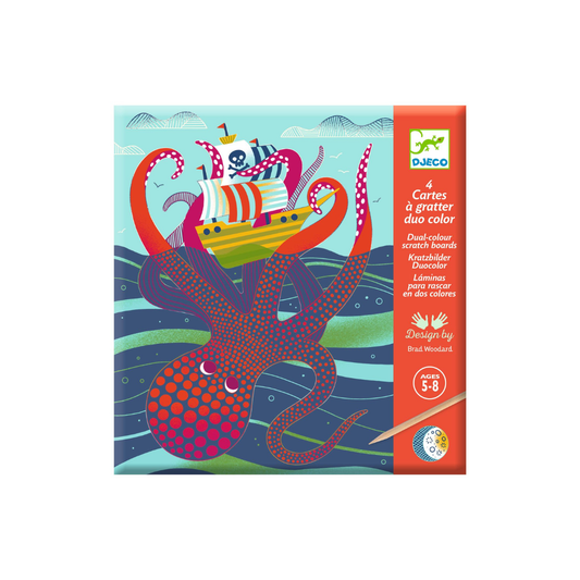 Dual Colour Scratch Boards - Topsy Turvy