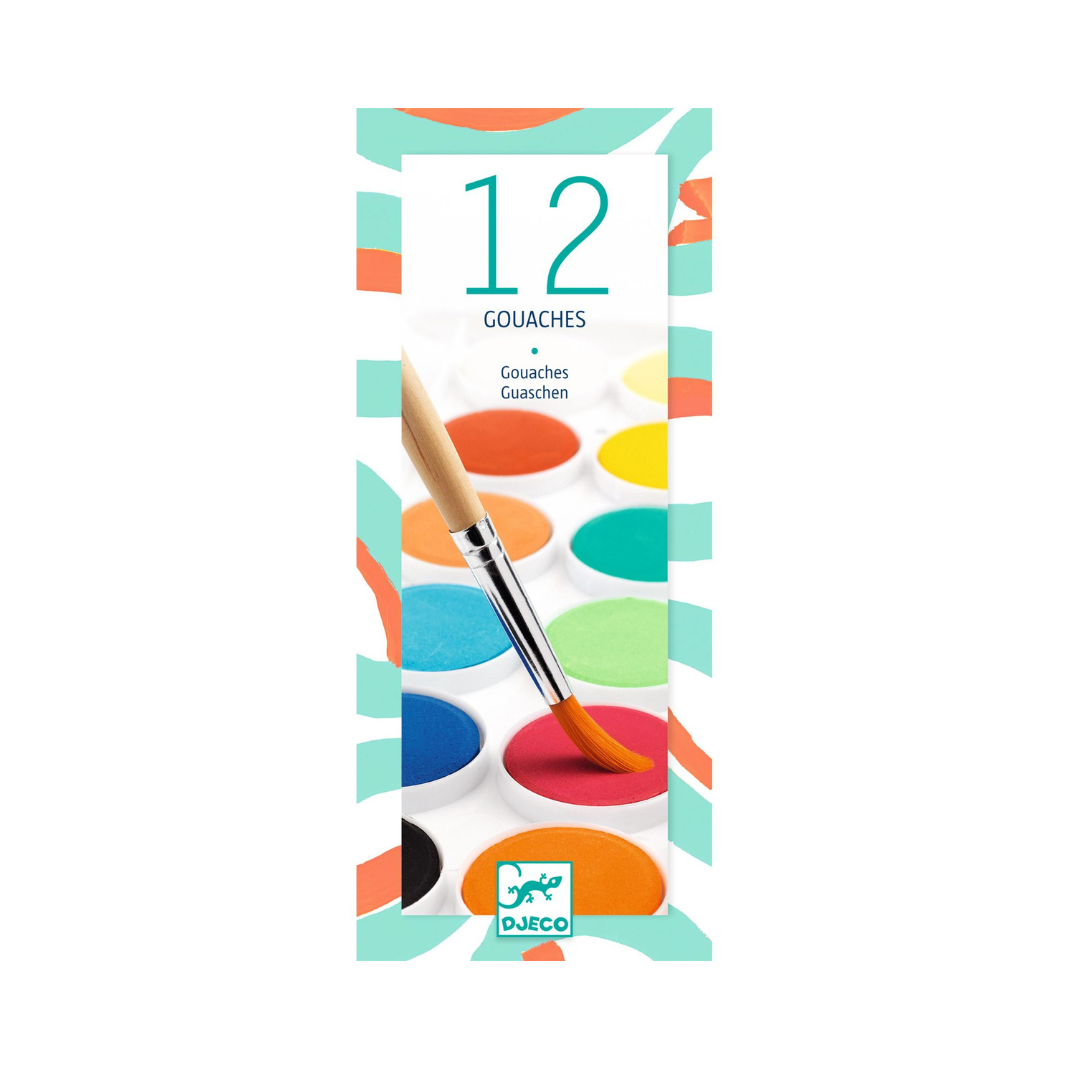 Paint Set: 12 Classic Gouache Paints