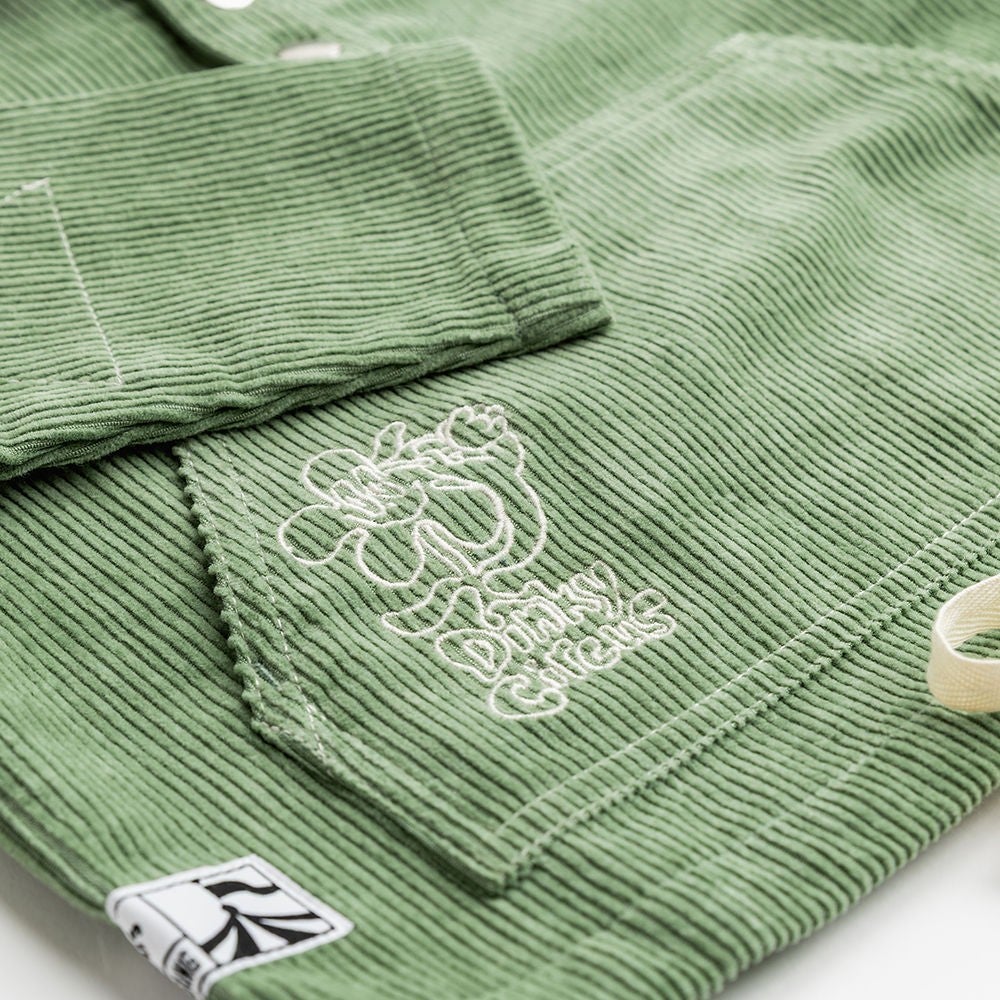Dinky Circus, Green Popover Corduroy Smock