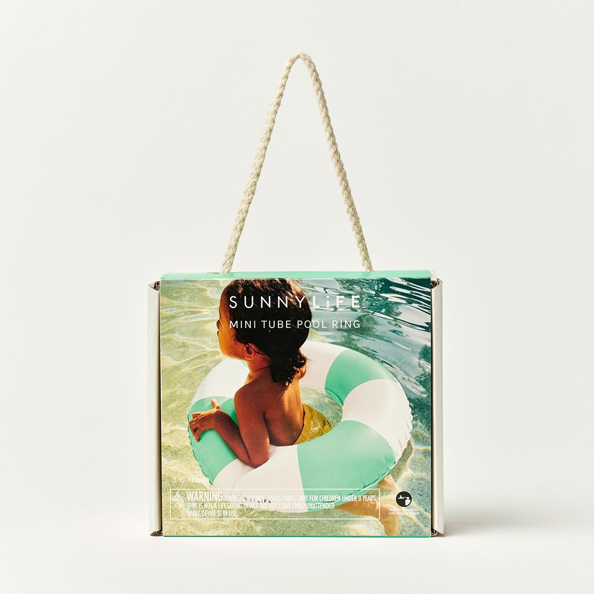 SunnyLife, Green Stripe Mini Tube Pool Ring