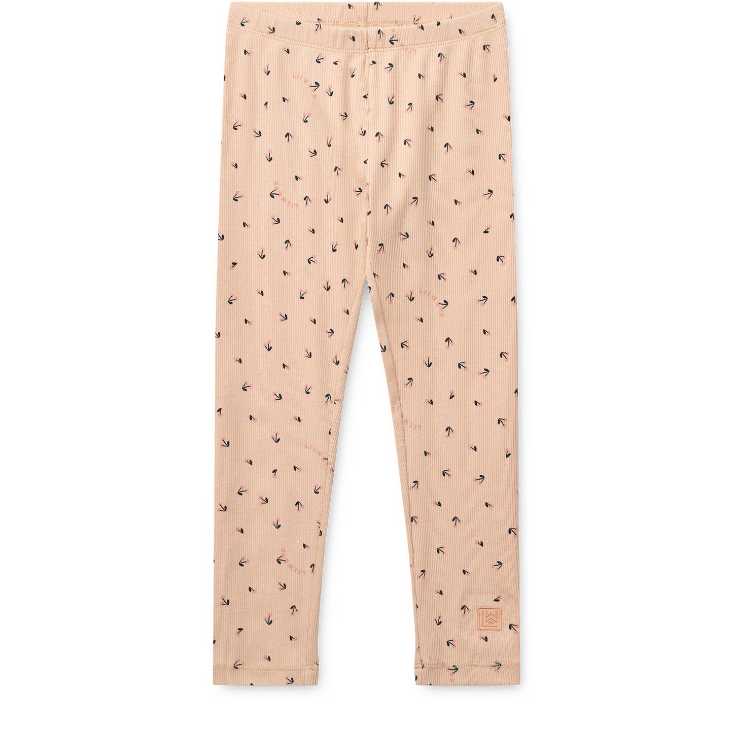 Liewood, Marien Ribbed Cotton Leggings in Mini Cherry Heart Print
