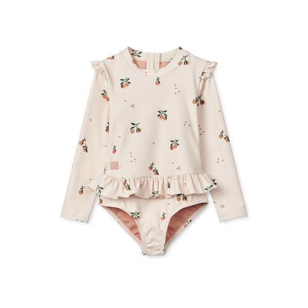 Liewood, Sille Peach Printed Kids Swimsuit