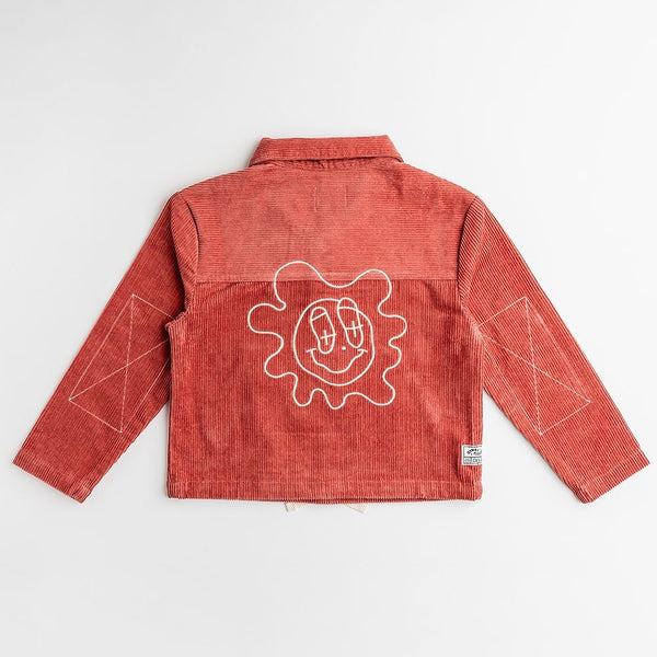 Dinky Circus, Rose Pink Popover Corduroy Smock