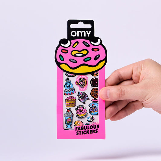 OMY, Mini Fabulous Iconic Stickers, Donuts