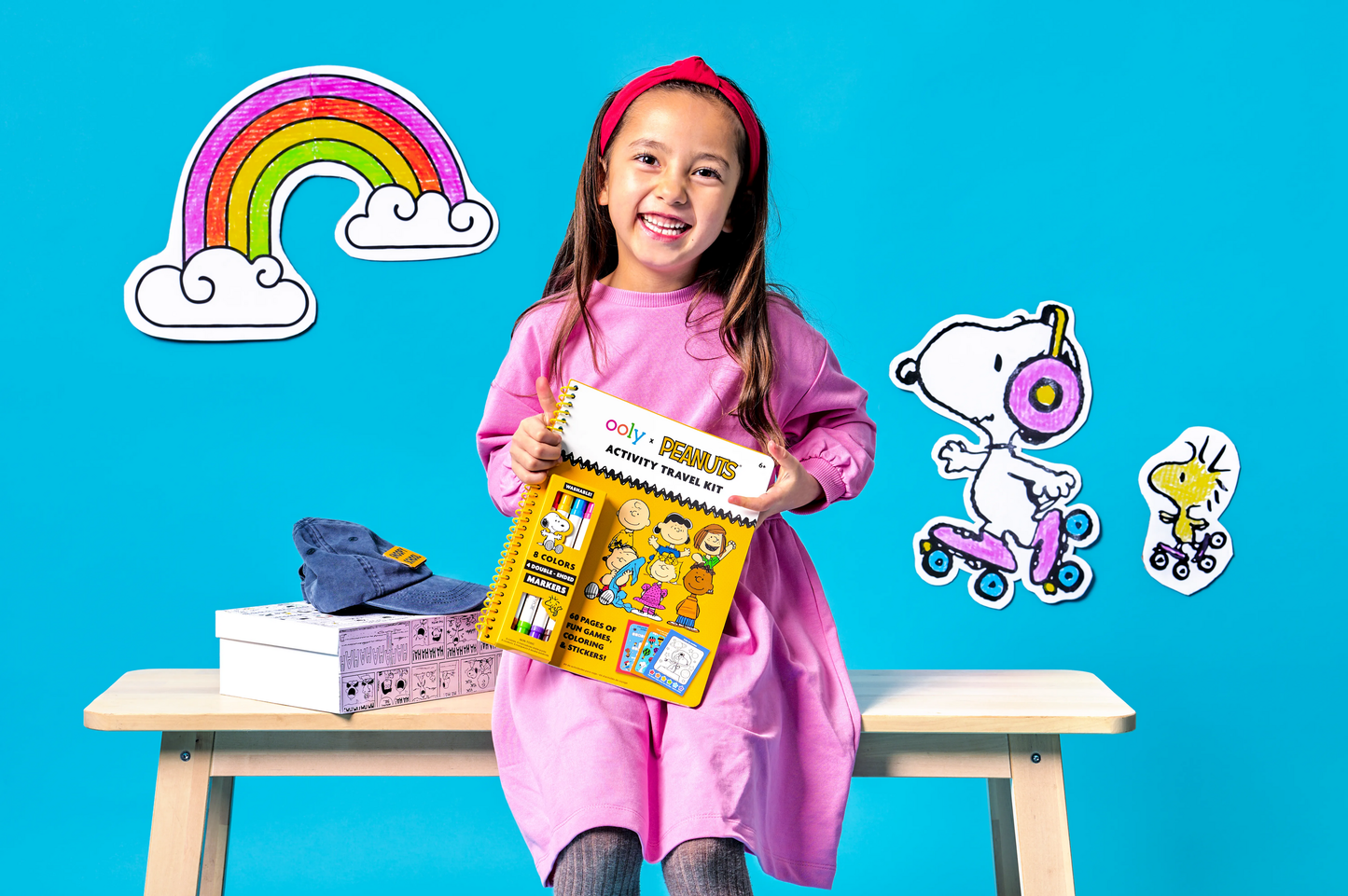 Ooly OOLY x Peanuts: Activity Kit & 4 Double-Ended Markers