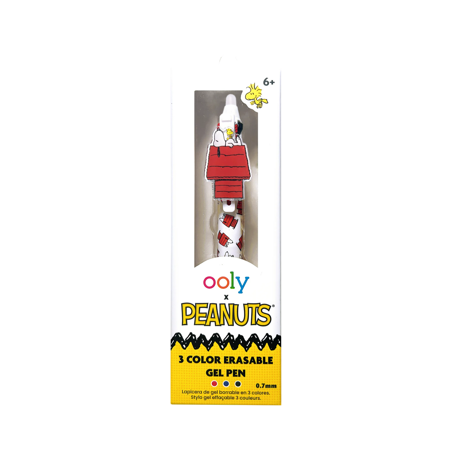 OOLY x Peanuts: 3 Color Erasable Gel Pen