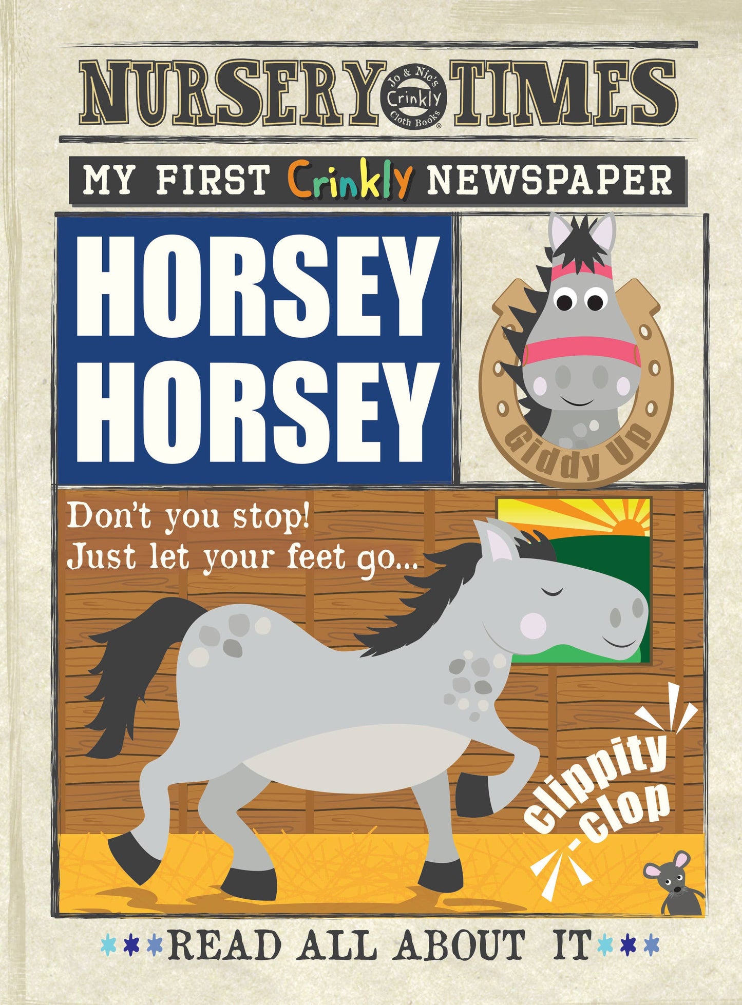 Jo + Nic's Crinkly Cloth Books, Horsey Horsey