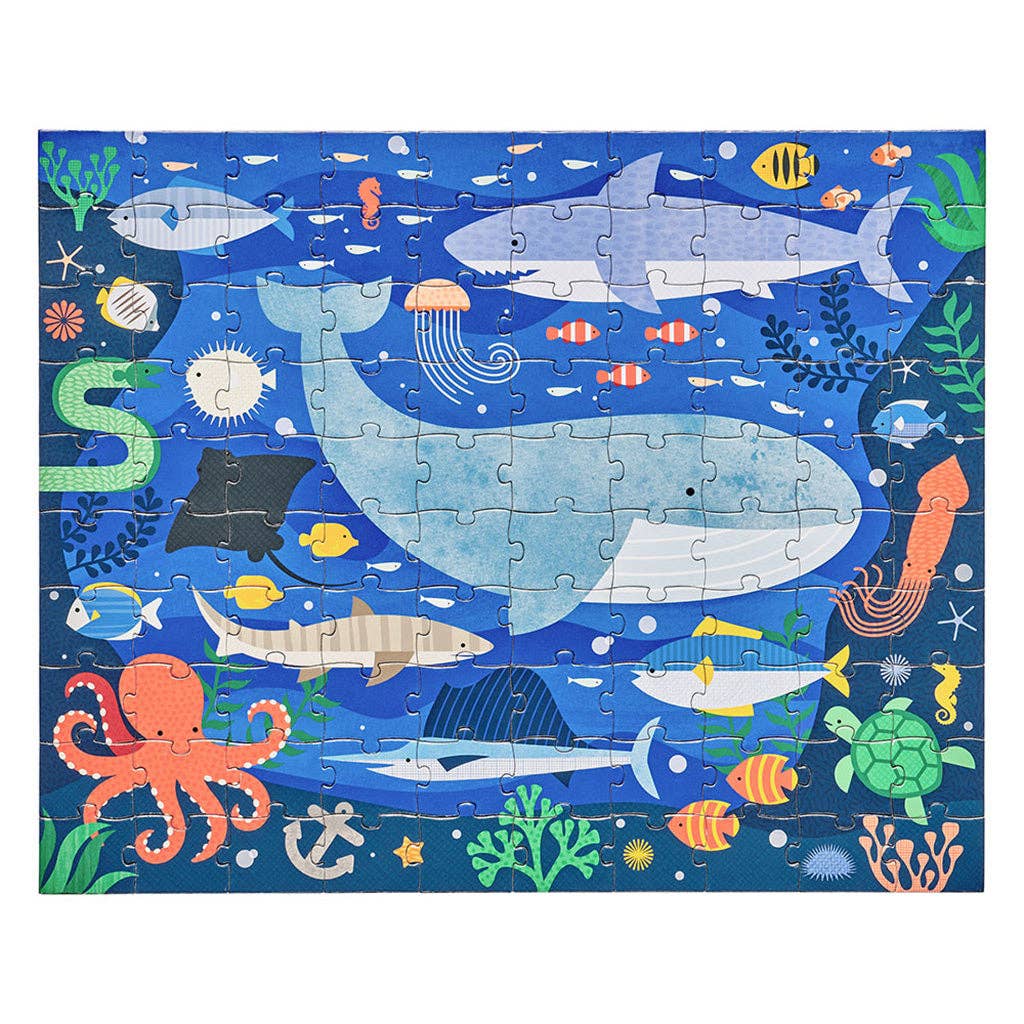 Petit Collage, Under the Sea Two-sided Travel Puzzle