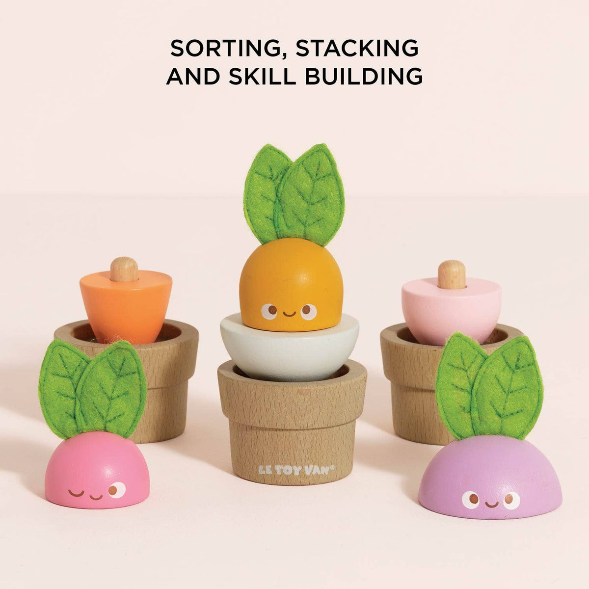 Le Toy Van, Stacking Wooden Veggies