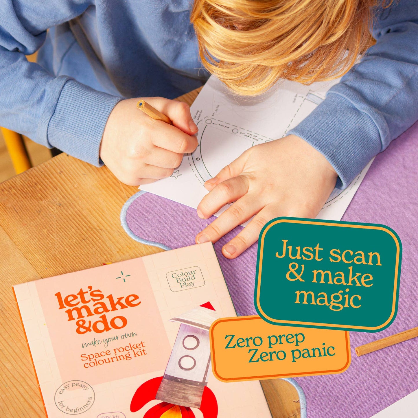 Let's Make & Do, Make Your Own Pirate Ship 3D Kids Colouring Craft Kit